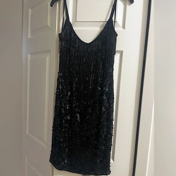 Niteline Dresses | Vintage Beaded Black Satin Nite Line Dress | Color: Black | Size: 6 | Carolynb08's Closet Niteline Dresses | Vintage Beaded Black Satin Nite Line Dress | Color: Black | Size: 6 | Carolynb08's Closet